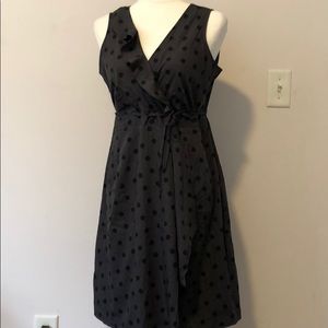Faux wrap maternity dress